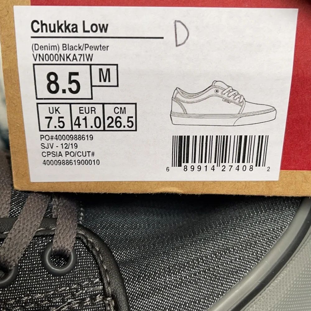 Vans Chukka Low Denim Black/Pewter WMNS - Picture 16 of 16